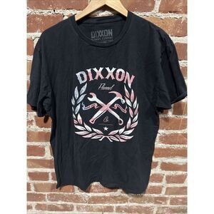 Dixxon Flannel Co T-Shirt Large Black Logo Star Form & Function Flag Tee